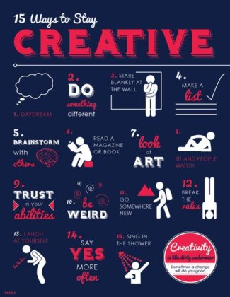 Business Infographic : 15 Ways To Stay Creative - Infographic On ...