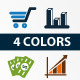 136 WEB ICONS IN 4 COLORS - GraphicRiver Item for Sale