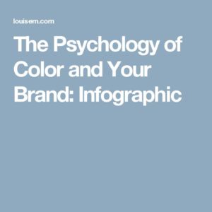 Food infographic - The Psychology of Color and Your Brand: Infographic ...