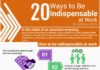 Business infographic : 20 Ways to Be Indispensable at Work (Infographic)