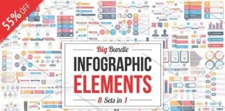Business infographic : Infographic Elements Bundle 8 in 1 by PixMarket on Creative Market Professional …