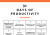 Management : 31 Days of Productivity Tips + Free Checklist