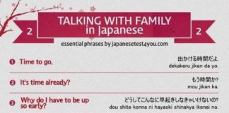 Educational infographic : Japanese Phrases