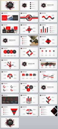 Business infographic : 31+ Best red black business Design PowerPoint ...