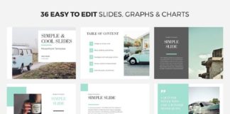 Business infographic : Simple infographic PowerPoint template with customizable color theme. Smart Art …