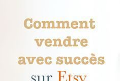 Management : Apprenez à vendre avec succès sur Etsy grâce aux formations Etsy Resolution…