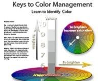 Psychology : LAMINATED CARD – Color Mixing Card – Tools for Color Theory
