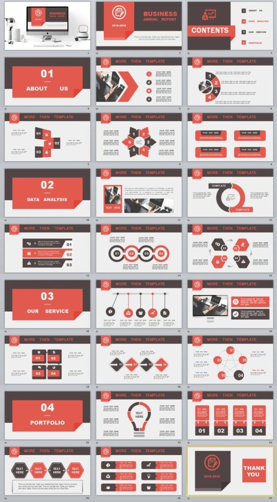 Business infographic : 27+ Business company report PowerPoint template ...