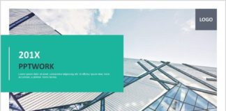 Business infographic : Best Blue charts report PowerPoint template