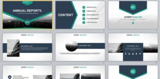 Business infographic : 30+ Slide Blue annual report PowerPoint templates #powerpoint #templates #presen…