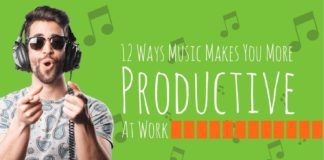 Management : 12 Ways That Music Makes You More Productive At Work (Infographic)