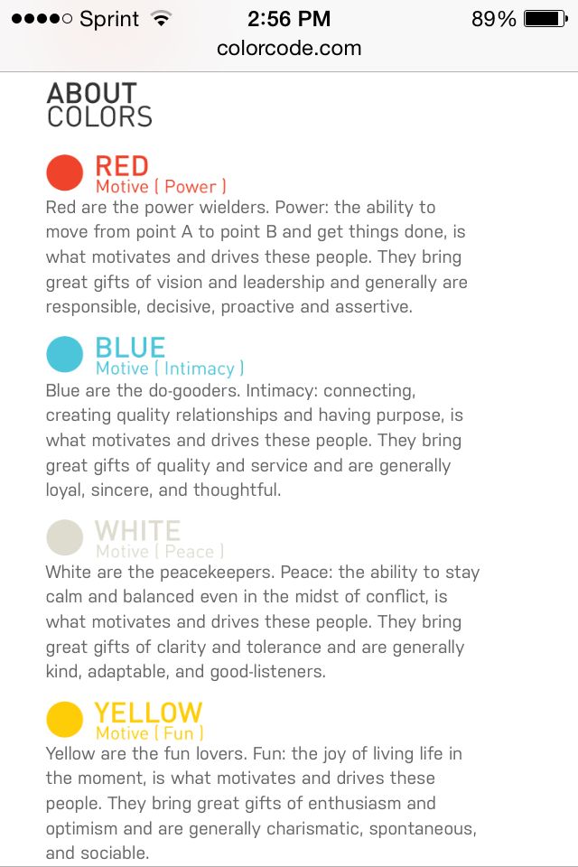 Psychology Color Code Personality Science InfographicNow Your Number One Source For 
