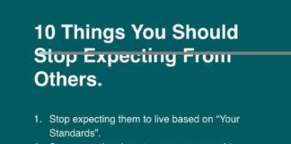 Psychology : Psychology : We Should Always Set Expectations For Ourselves but Not For Others……