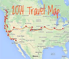 Travel infographic - RV Love Travel Map: 2014 in Review ...