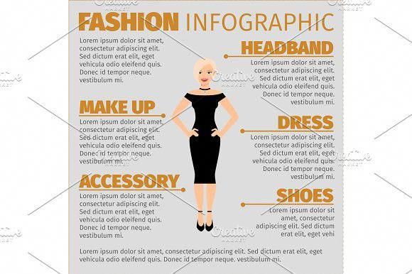 Fashion infographic : Fashion infographic with blonde in dress # ...