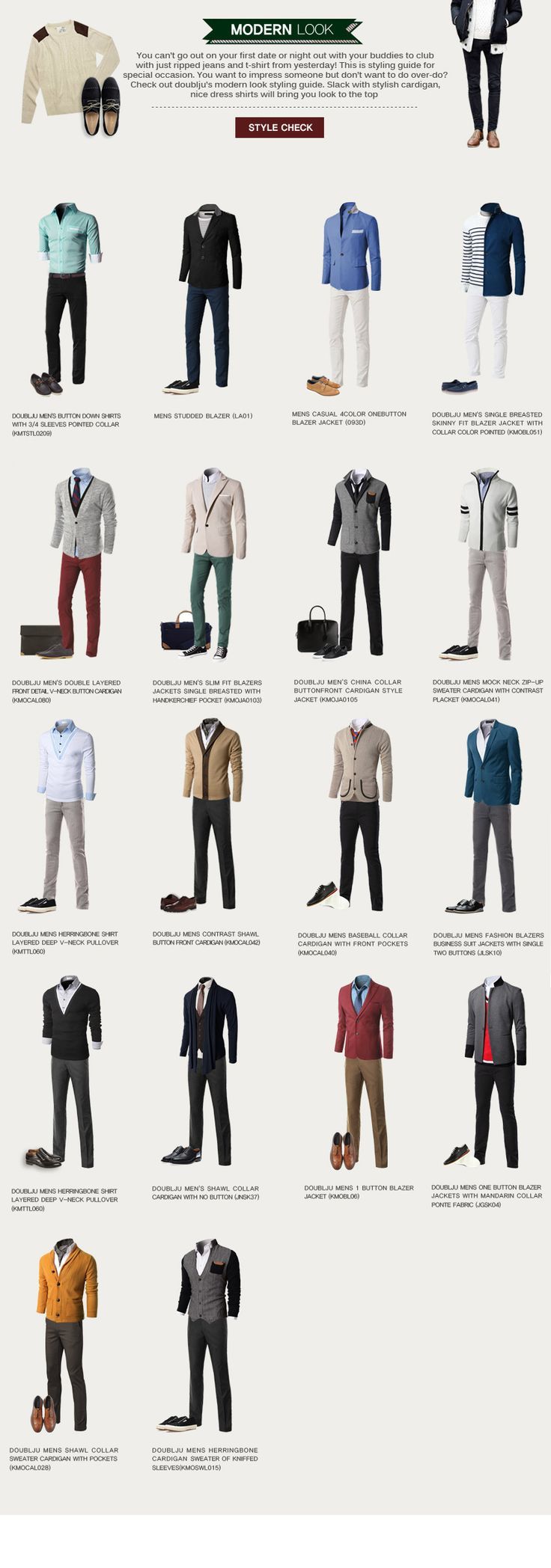 Fashion infographic : MODERN LOOK - DAILY LOOK Doublju - InfographicNow ...