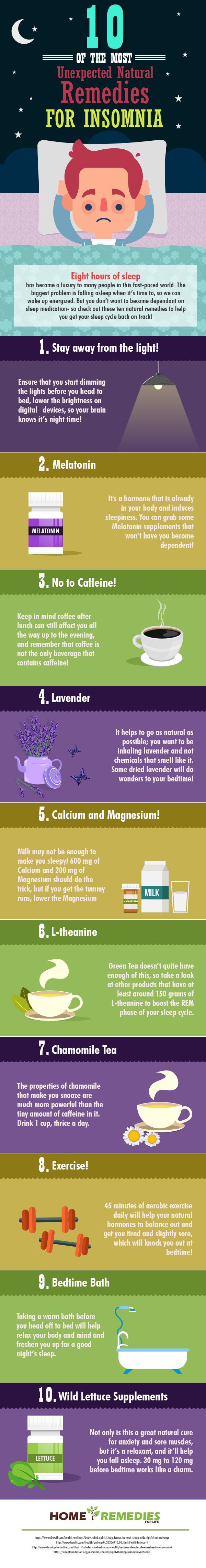Health Infographic Natural Sleeping Aids 10 Surprising Natural