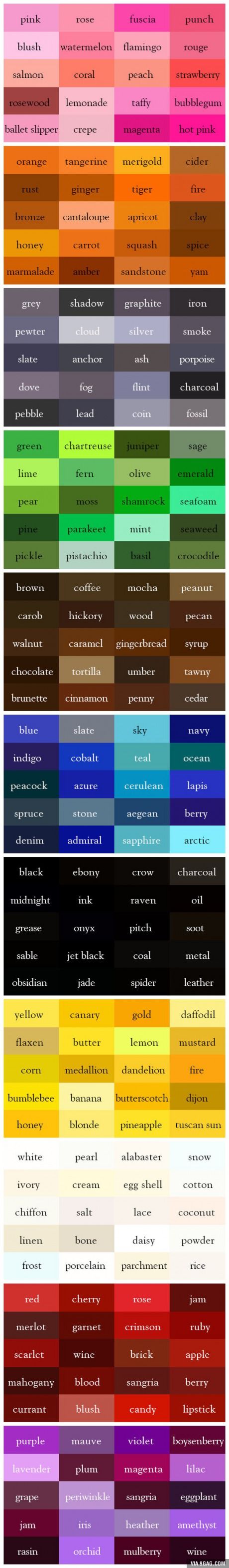Psychology : Colors According to Girls - InfographicNow.com | Your ...