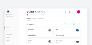 Business infographic : 1 revolut for business accounts grid adaptive