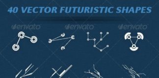 Business infographic : 40 Vector Futuristic Shapes #GraphicRiver Set of 40 vector hi-tech futu…