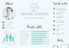 Business infographic : 69 Well-Designed Graphic Design Resume Inspirations