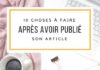 Business infographic : Que faire une fois l’article publié