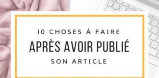 Business infographic : Que faire une fois l’article publié