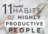 Management : 11 Simple Habits Of Highly Productive People