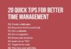 Management : 20 Quick Time Management Tips to Super Boost Your Productivity