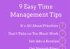Management : 9 Easy Time Management Tips