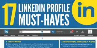 Business infographic : 17 lLinkedin Profile Must-Haves! Pour en savoir plus sur le Socialmedia, les hac…