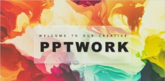 Business infographic : 4 in 1 annual report PowerPoint template