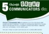 Business infographic : 5 Things Great Communicators Do