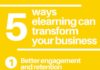 Business infographic : 5 Ways eLearning Can Transform Your Training Business Infographic