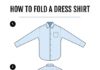 Business infographic : Comment plier une chemise #aucarré #chemise #fold #shirt #howto #men