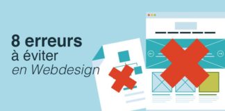 Business infographic : Décryptage des 8 erreurs à éviter en webdesign car les méthodes de conceptio…