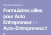 Business infographic : Formulaires utiles pour Auto Entrepreneur : – Auto-Entrepreneur.fr