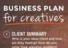 Business infographic : How to Write A Business Plan For Creatives in 2019 (Free Template)
