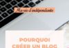 Business infographic : Pourquoi avoir un blog quand on est freelance ?