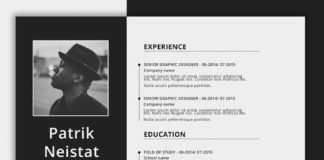 Business infographic : Simple CV/Resume Template Free Download More