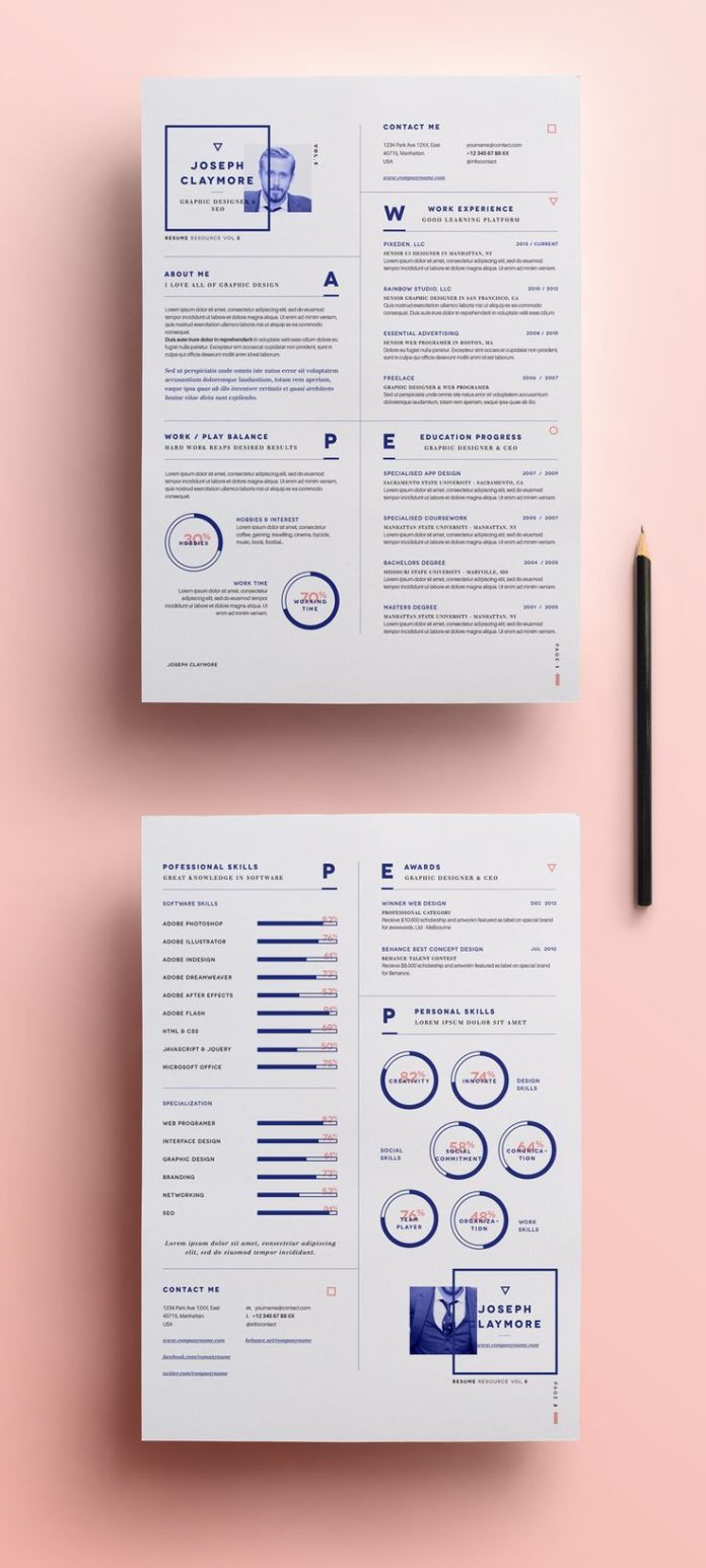 infographic resume template powerpoint download