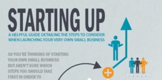 Business infographic : Starting Up: A Guide To Launching Your Own Small Business Infographic