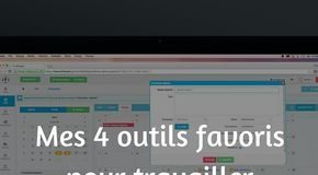 Business infographic : Télétravail : des outils pour travailler à distance