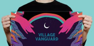 Business infographic : Village Vanguard Modern Event Poster Example