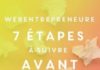 Business infographic : Webentrepreneure: 7 étapes à suivre avant de créer son site