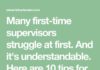 Management : 10 Tips For First-Time Supervisors