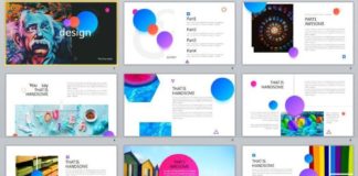 Business infographic : 25+ Spherical color creative design PowerPoint templates