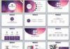 Business infographic : 30+ Purple Slide Report PowerPoint templates