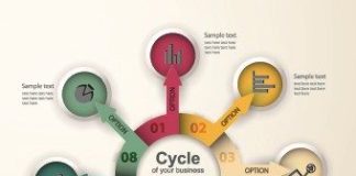 Business infographic : Business Infographic creative design 540 vector