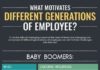 Business infographic : Motivating different generations of employee